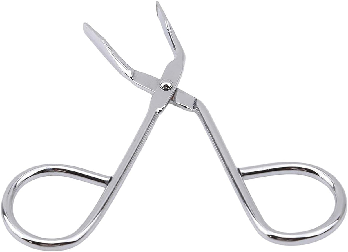 LNYMZD Silver Stainless Steel Eyebrow Scissors Tweezers,Elbow Pliers Clip Scissors,Flat Tip Tweezers Hair Plucker Hair Removal, Shave and Removal Women's