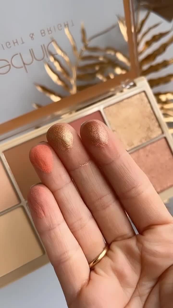 Technic Shade, Light & Bright Contour, Blush & Highlight Palette