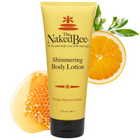 The Naked Bee Shimmering Orange Blossom Honey Hand & Body Lotion 6.7oz. Moisturising Body Lotion for Women. Shimmer Body Lotion, Hydrating Skin Care. Moisturising Shimmer Body Lotion for Hydration.