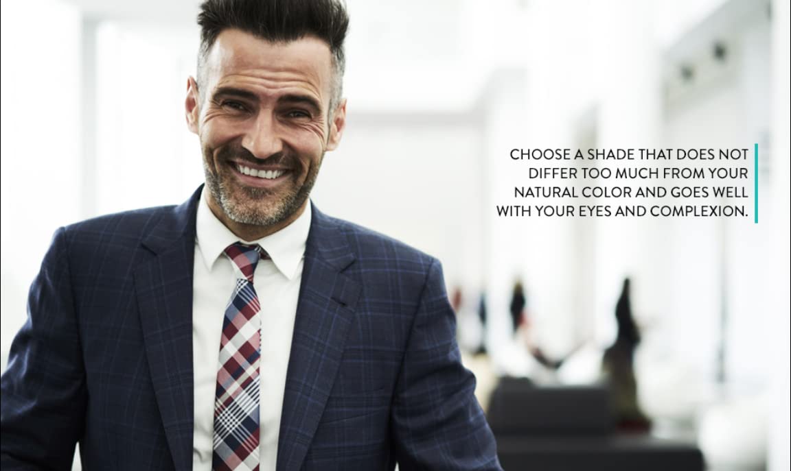 Cameleo Men - Permanent Hair Dye | Black Colour for Hair Beard & Moustache | Natural Colour Effect in 5 Minutes | Cover Grey Hair | Ammonia FREE | 30ml