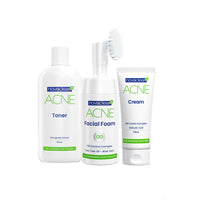 Novaclear Acne kit, Breakout Fighting Bestsellers-Facial acne set, Exfoliating & Treatment-Reduce Blemishes, Enlarged Pores & Blackheads - with Salicylic, Azelaic Acid and Tea Tree - All Skin Types