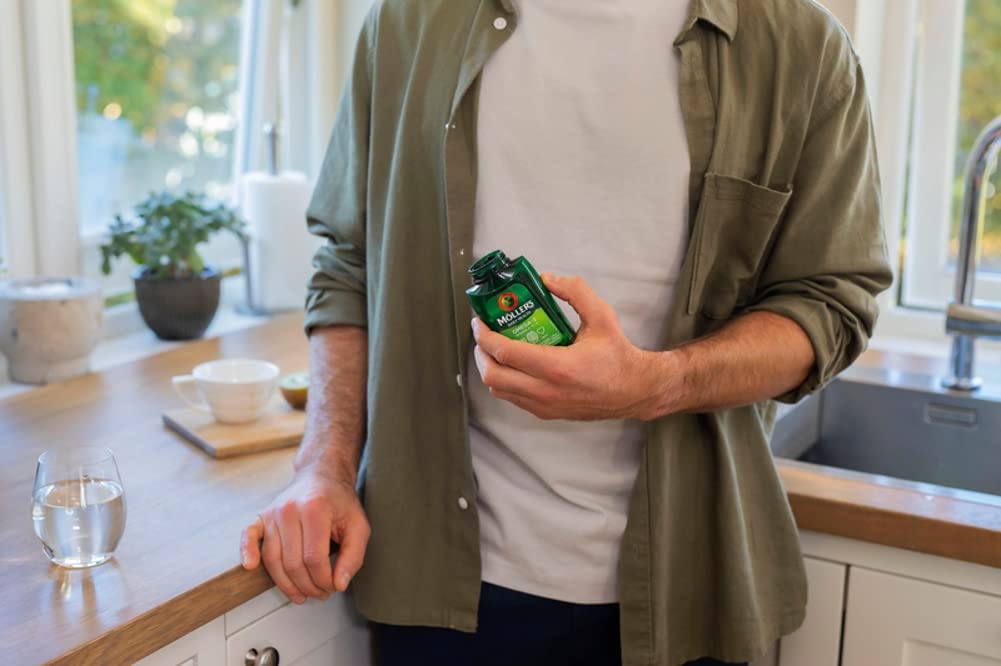 Moller’s ® | Omega-3 Capsules | Fish Oil | Nordic Omega-3 Dietary Supplement with EPA and DHA and Vitamins A, D and E | 166-year-old-brand | Daily Health | 112 Capsules