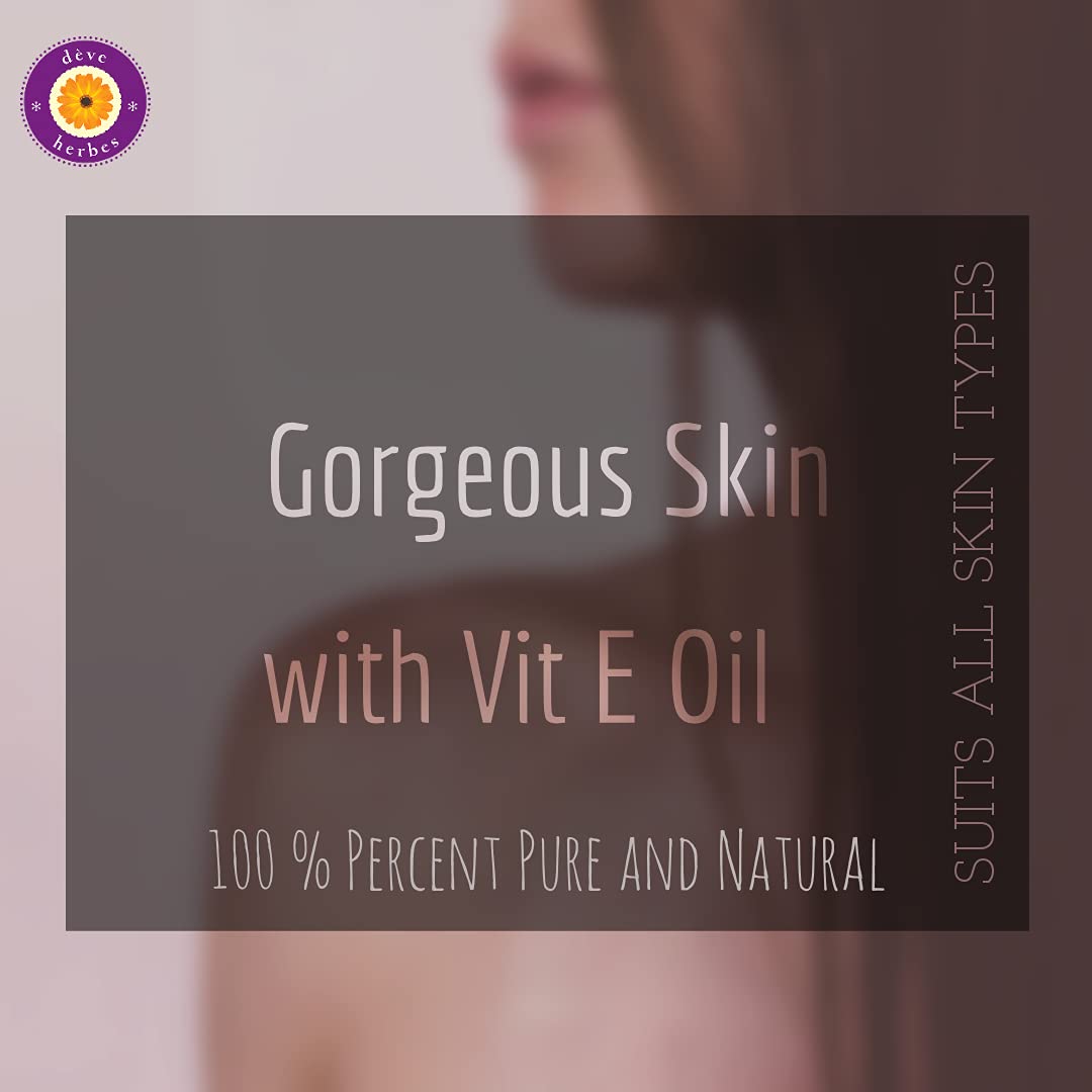 Deve Herbes Plant Based Alpha Arbutin Face Serum with Bearberry, Wheat, Mulberry, Blueberry & Pomegranate Extract for Personal Care 30ml (1 oz) + Pure Vitamin E Oil 30ml (1 oz)