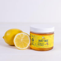 Vitality Honey with Ginseng, Lemon Extract & Vitamins B1-B12 for Tiredness & Fatigue (260g)