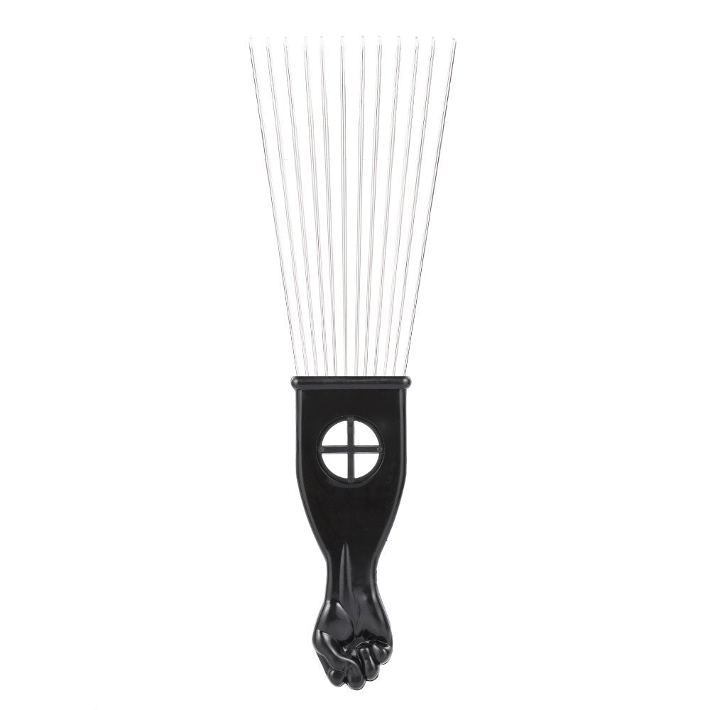 Anself *s 3Pcs Afro Combs, Professional Metal African American Hair Comb for Hairdressing Styling Tool