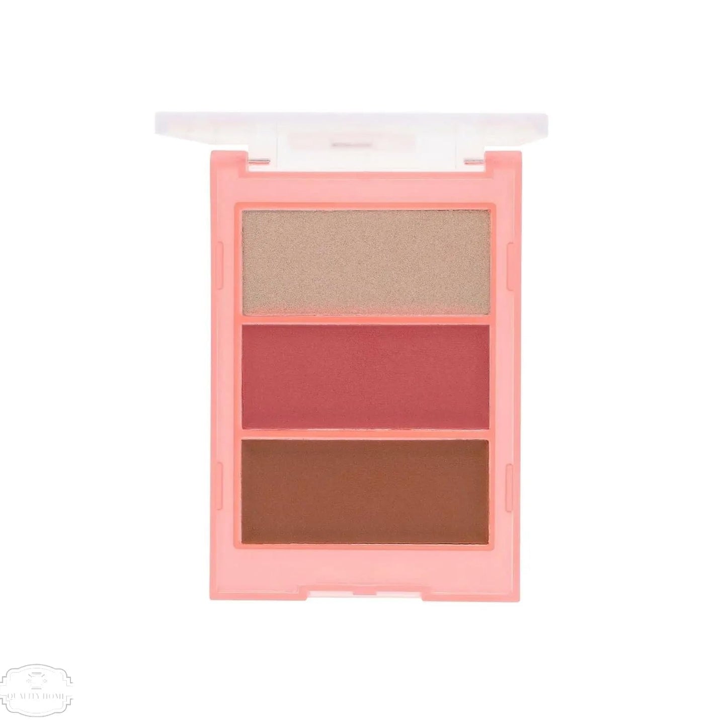 Sunkissed Mellow Auro Makeup Palette with Highlighter, Blush, and Bronzer Shades for On-the-Go Touch Ups