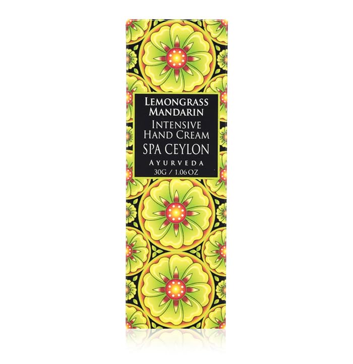 SPA CEYLON LEMONGRASS MANDARIN Intensive Hand Cream | Natural Revitalizing Treatment | Vitamin-Rich | Hydrate | 100% Vegetarian