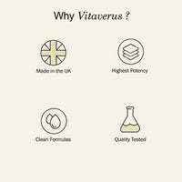 VITAVERUS Vitamin D3 4000 IU Supplement, with K2, Zinc & Magnesium, Made in UK, 60 Capsules