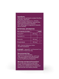 Natroceutics Quercetin Bioactive 60 Vegan Friendly Capsules| 20 Times More Bioavailable| Enhanced Delivery System| Fast Acting|