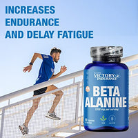 VICTORY ENDURANCE Beta Alanine (90 Caps); Increases Endurance, Improves Muscle Contraction and Delays Fatigue