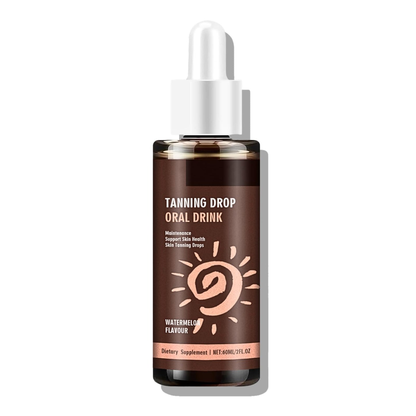 TBeautfave Sunless Tanning Drops to Drink, Oral Tanning Drops Drink, Drinkable TanningDrops, Gradual Bronzing Tan Drop, without Sun Exposure, Easy to Blend, Improve Skin Moisture & Elasticity, 60ML