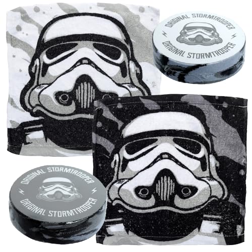 Puckator The Original Stormtrooper Compressed Travel Towel - Backpacking Traveling Essentials Essential - Hangover Kit Holiday Travel Camping Must Haves Accessories Mini Face Expandable Towel Towels