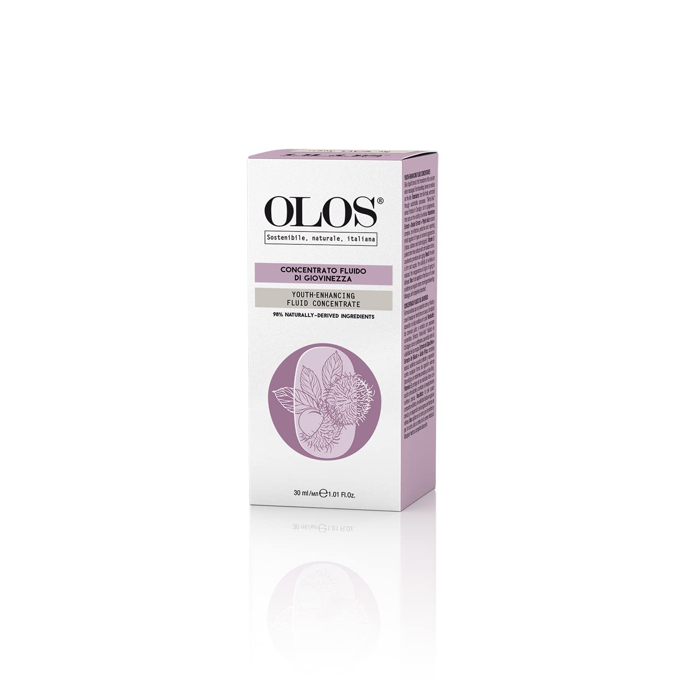 Olos Youth-Enhancing Fluid Concentrate, 1.01 oz - Face Serum with Silky Texture - Brightening Serum for Supple Skin - Anti Aging Serum with Vitamin E