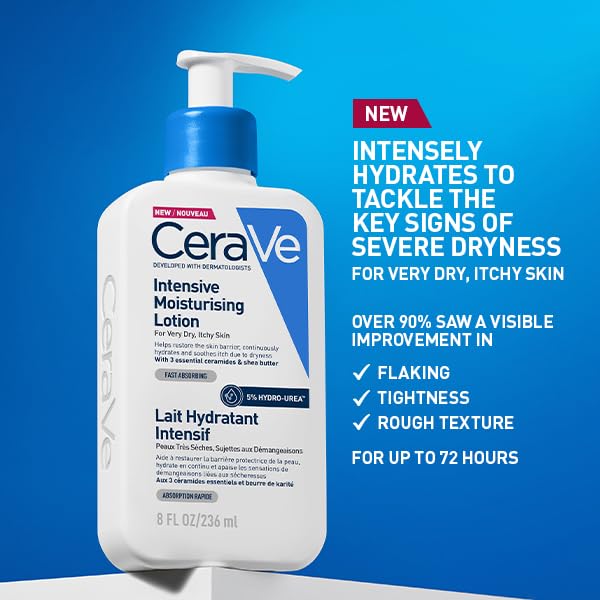 CeraVe Intensive Moisturising Lotion for Very Dry Itchy skin, 236ml