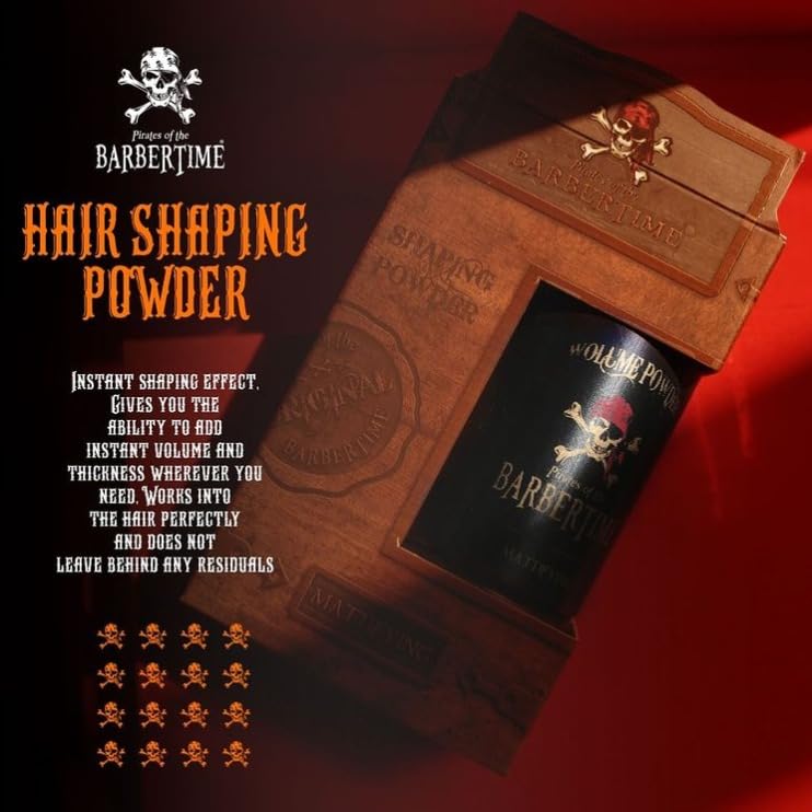 BARBERTIME Hair Styling Powder Wax | Hair Volume Dust | Mattifying Shapping Powder | Strong Matte Hold 20gr