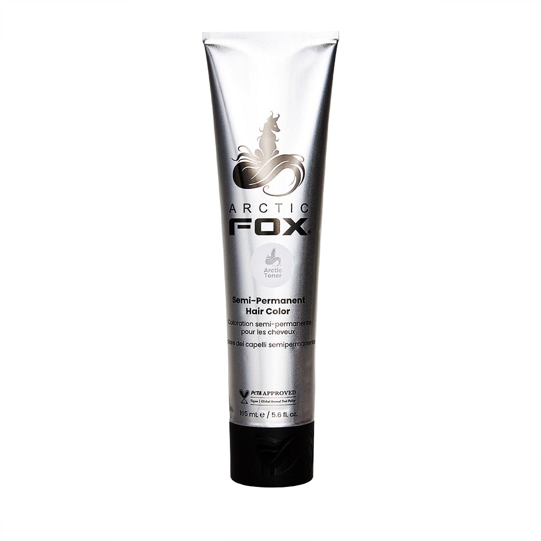 ARCTIC FOX 100% Vegan & Cruelty Free Vibrant Semi Permanent Hair Colour Dye - Arctic Toner 165 ml e
