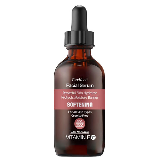 Purifect by Symphony Beauty Purifect Softening Vitamin E Facial Serum, Powerful Skin Hydrator Protects Moisture Barrier, Vitamin E Oil Improves Dehydrated and Damaged Skin, Repairs and Moisturises 60ml