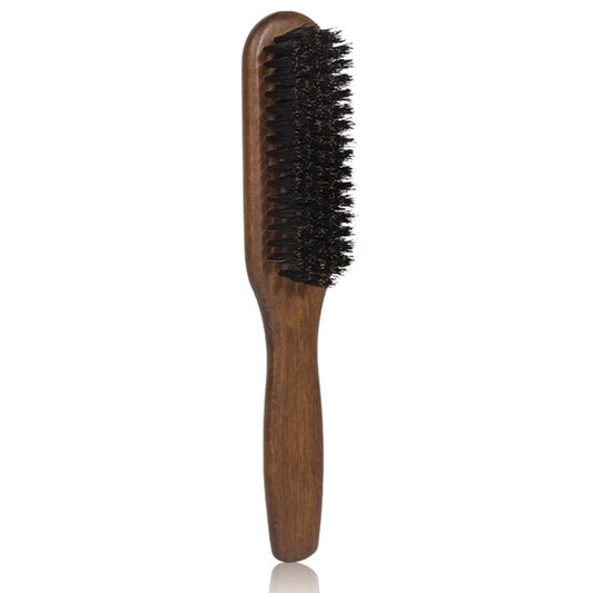 Generic Beard Brush, 100% Real Wild Boar Bristle Walnut Wood Beard & Mustache Comb Brush for Men’s Beard Grooming and Care, Gift for Men to Straighten and Promote Beard Growth