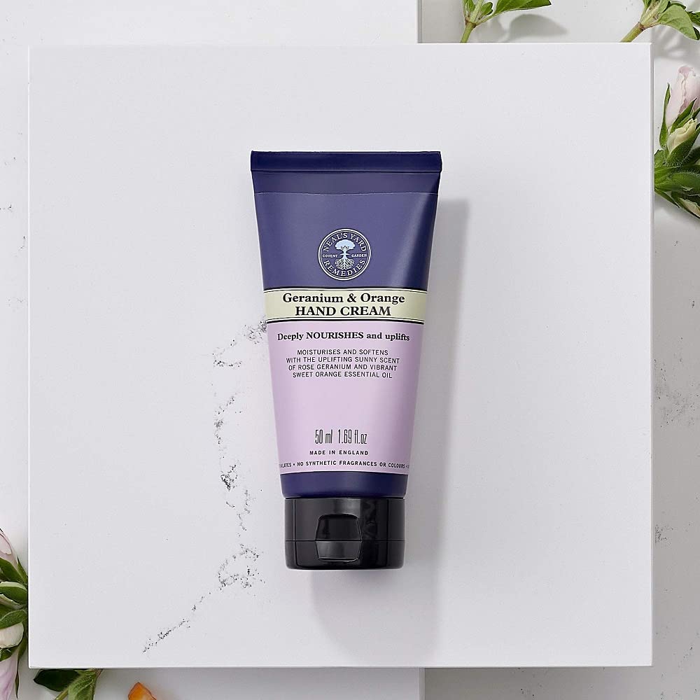 Neal's Yard Remedies Geranium and Orange Hand Cream | Deeply Nourishing, Keep Hands Soft | 50ml