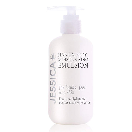 JESSICA Body Lotion, Hand and Body Moisturising Emulsion, Hydrating for Dry Skin, Silky & Smooth, 251ml