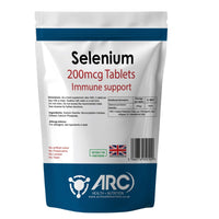 ARC) HEALTH+NUTRITION WWW.ARCHEALTHNUTRITION.CO.UK Selenium 200mcg 360 Supplement Tablets for Men & Women Vegetarian & Vegan Trace Mineral - Made in UK