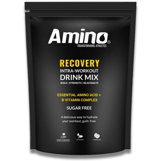 Amino Recovery - EAA & BCAA Intra Workout Powder - 7000mg EAA Amino Acid Recovery Drink & BCAA Powder - Protect Muscle & Aid Recovery - Sugar Free & Vegan (Apple, 22 Servings)