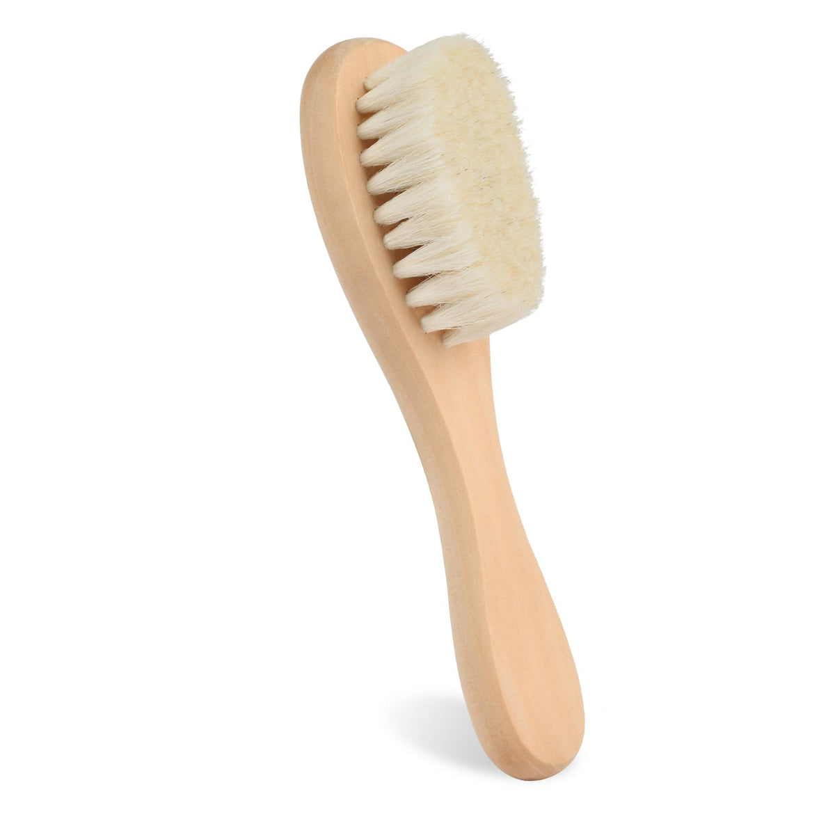 Aolso Baby Hair Brush with Wooden Handle, Baby Hair Brush, Eco-Friendly Wood Hairbrush for Scalp Health Prevent Cradle Cap, Perfect Girl Boy Baby Gift Registry