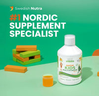 Swedish Super Kids Multivitamin Age 3+, Orange Flavour, 500 ml