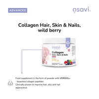 OSAVI Osavi Collagen Hair, Skin & Nails – 150 g Powder | 30 Doses | Wild Berry Flavor | VERISOL® Collagen Peptides for Hair Thickness, Skin Elasticity & Nail Strength | Reduces Wrinkles & Cellulite