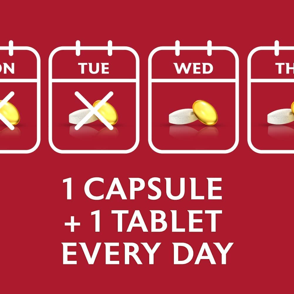 Seven Seas Cod Liver Oil Tablets With Omega-3, Fish Oil, One A Day, 4 Months Supply (120 Capsules), EPA & DHA, With High Strength Vitamin D & A