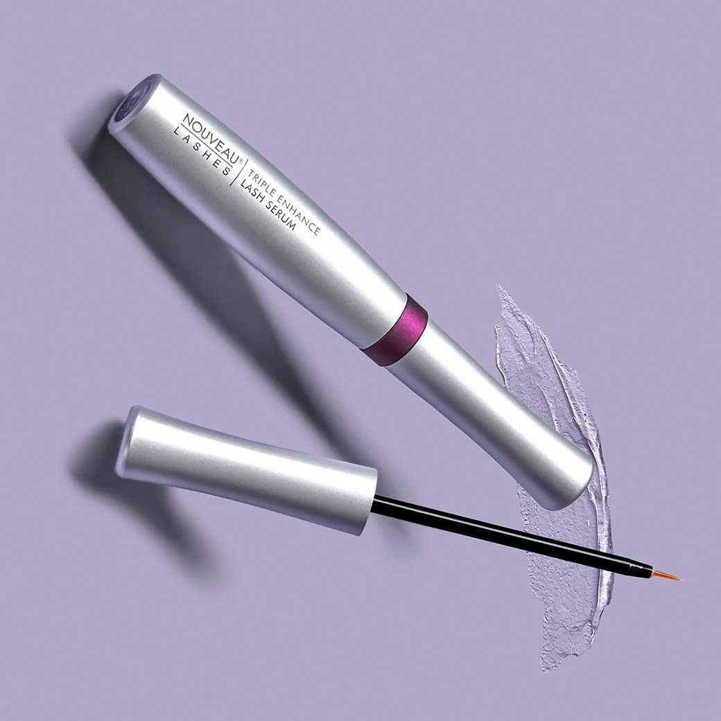 Nouveau Lashes Triple Enhance Lash Serum, Multifunctional Proteins, Triple Peptide Complex, Helps Improve Lash Length, Strength and Volume, Vegan, 5 ml