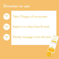 WishCare Vitamin C Pure Glow Milk Sunscreen SPF 50 PA++++ for Glowing Skin - Broad Spectrum Light Weight Sunscreen SPF 50 for Dry Skin & Oily Skin 50g