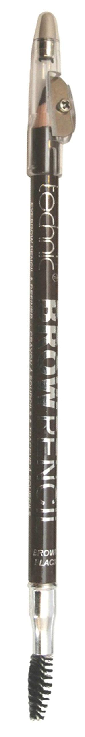 Technic Eyebrow Pencil, Definer & Sharpener-Brown Black by Technic