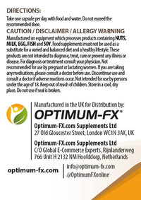 optimum-fx Dandelion Root Extract Capsules 500 mg 120 Capsules