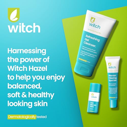 Witch Don't Stress Face Mask, with witch Hazel, minimizes pores, calms redness with Kaolin Clay, fragrance free, 75ml