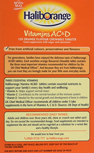 Haliborange Kids A, C and D Orange tablets 120