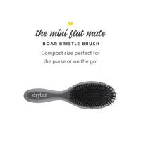 Drybar Bristle Hair Brushes - The Flat Mate range || Handcrafted boar bristle brush, premium boar and nylon bristles, lightweight imported beechwood, helps condition & add shine || All hair types