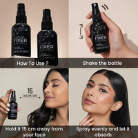 SWISS BEAUTY Long Lasting Misty Finish Professional Makeup Fixer Spray for Face Makeup | With Aloe Vera and Vitamin E | Lightweight, Quick Dry, 70ml