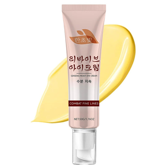 Ginseng & Retinol Eye Cream, Revive Under Eye Serum, Korean Eye Cream, Eye Cream For Dark Circles And Puffy Eyes, Anti-Aging & Wrinkle, Vegan Korean Skincare, 50ml Visible Results In 4 Weeks
