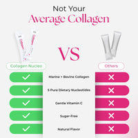 Norsa Pharma Collagen Nucleo (Raspberry / 30 Sachets) | Premium Marine & Bovine Collagen Complex with 5 Nucleotides & Vitamin C | High Bioavailability | Sugar Free | For Skin, Joint & Immunity Support