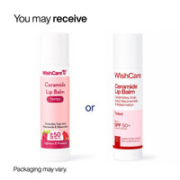 WishCare Tinted Ceramide Lip Balm with SPF50 PA+++ - Kojic Acid & Niacinamide - For Lip Lightening & Protection 5gm