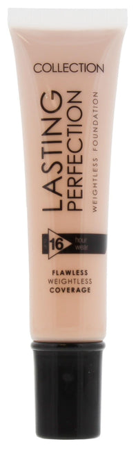 Collection Cosmetics Lasting Perfection, Weightless Matte Foundation, Waterproof and Transfer-proof, 30ml, Warm Beige