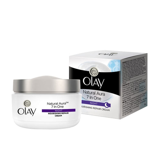 Olay OLAY NATURAL WHITE 7 IN ONE NIGHT NOURISHING REPAIR CREAM 50 GM