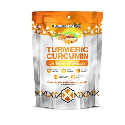 Biopharm-X Turmeric Curcumin Capsules 14,000MG (+ Bioperine) 100% Pure Certified, 100% Natural, Maximum Strength (60 Capsules)