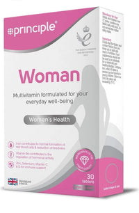 MGL Principle Woman Multivitamin – 30 Tablets | One-A-Day Supplement for Women | with Iron, Folic Acid, Vitamin D & B12 | Supports Energy, Immunity & Hormonal Balance | Made in The UK