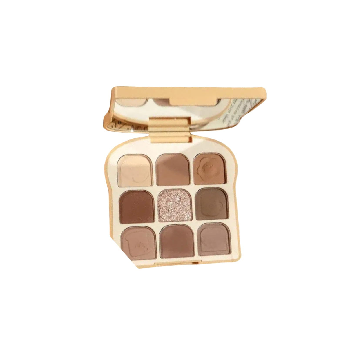 Meidimeijia 9-Color Toast Eyeshadow Palette - Matte, Shimmer, Metallic & Glitter Shades for Smoky, Neutral & Everyday Makeup | Highly Pigmented, Blendable & Long-Lasting (2# Fuji First Snow)