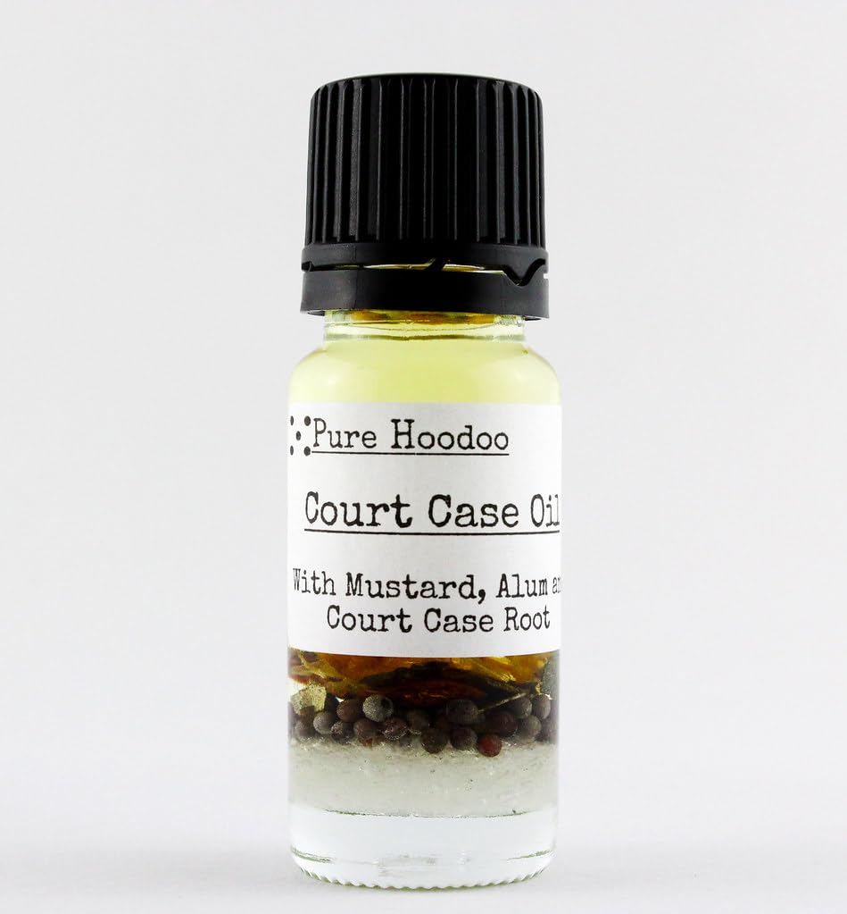 Pure Hoodoo | Court Case Oil 10ml - Used in Spells for Success in Court, Applications and Other Legal Matters
