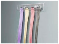 zalati Hair Extension Hanger Wig Holder Wall Mount with 2pcs Sucker for Display Stand Storage Washing, Styling, Combing and Drying - Clear