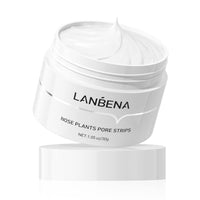 LANBENA Blackhead Mask (30g), 60 Pieces Nose Pore Strips, Note: Cream Goes Dry out/Gunk below 25 Degrees, Place Bottle in Boiling Water to Soften