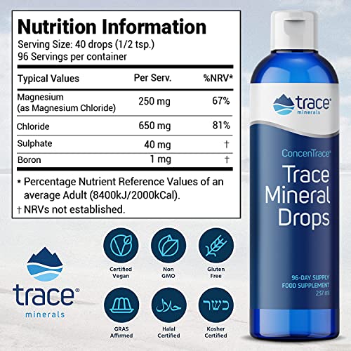 Trace Minerals ConcenTrace Trace Mineral Drops (237 ml, 2 Pack)